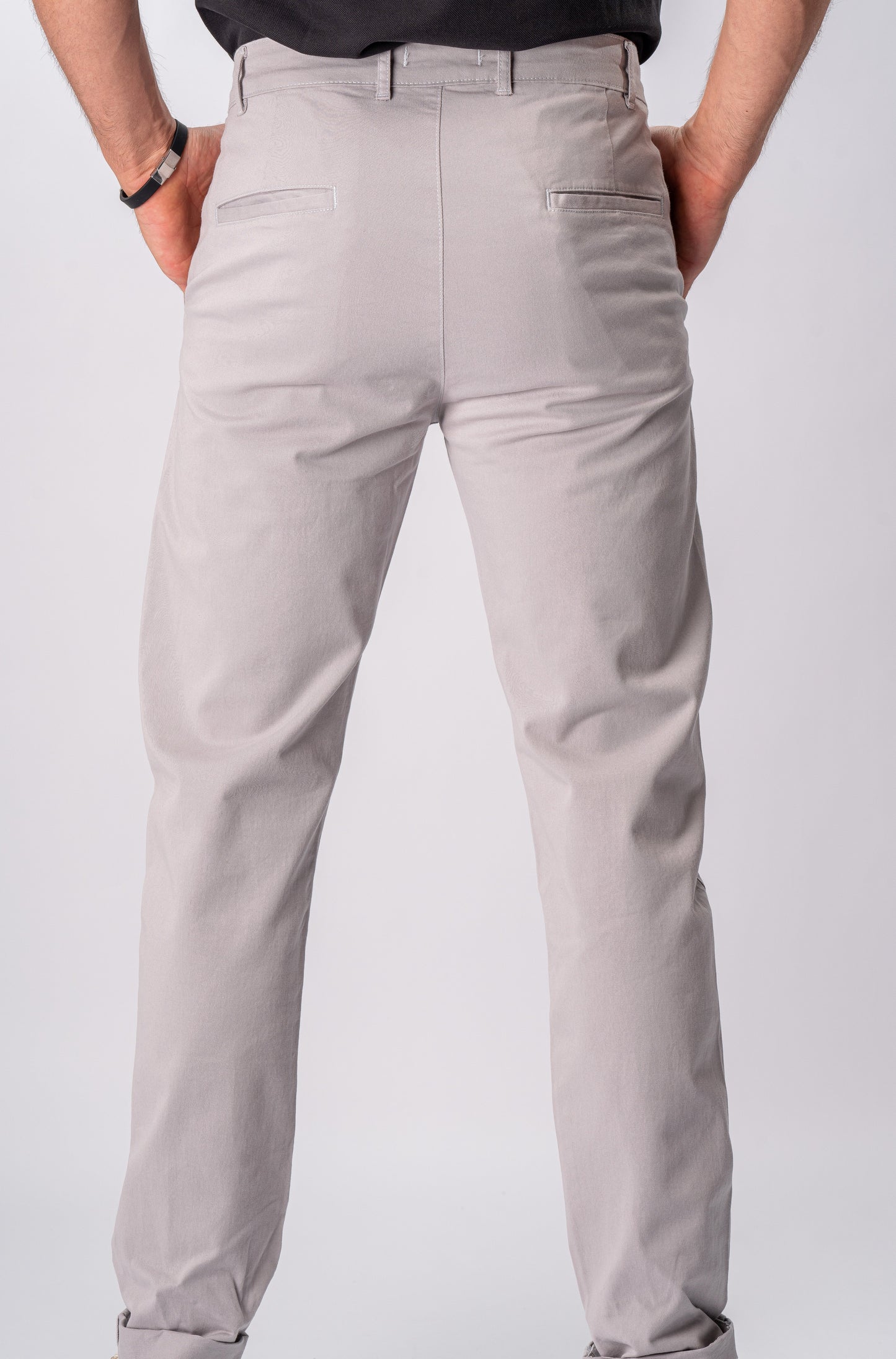 Gabardine Pants - Light Gray