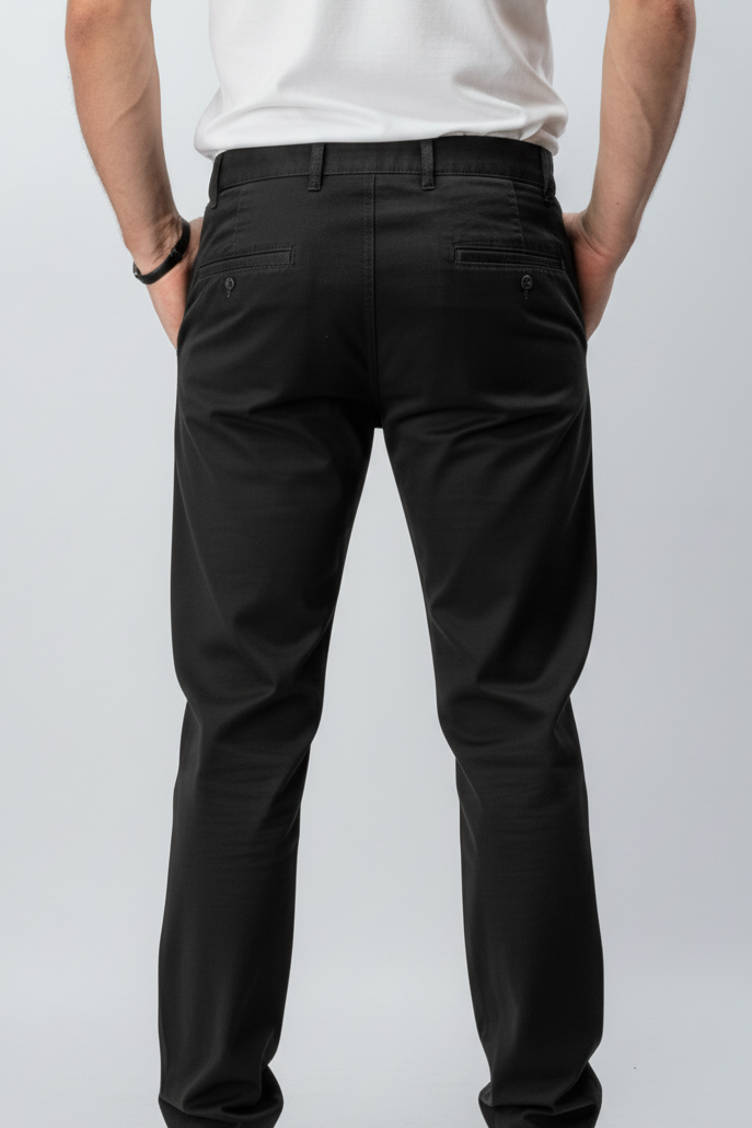 Gabardine Pants - Black