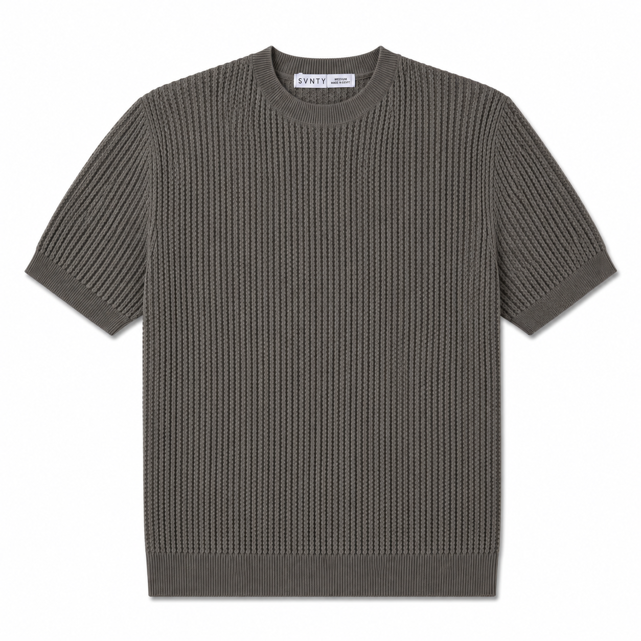 Textured Knit T-Shirt