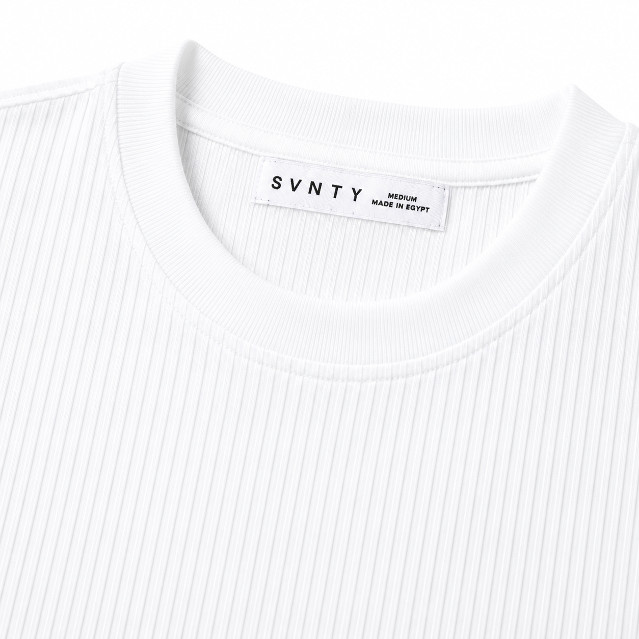 Ribbed Crewneck T-Shirt