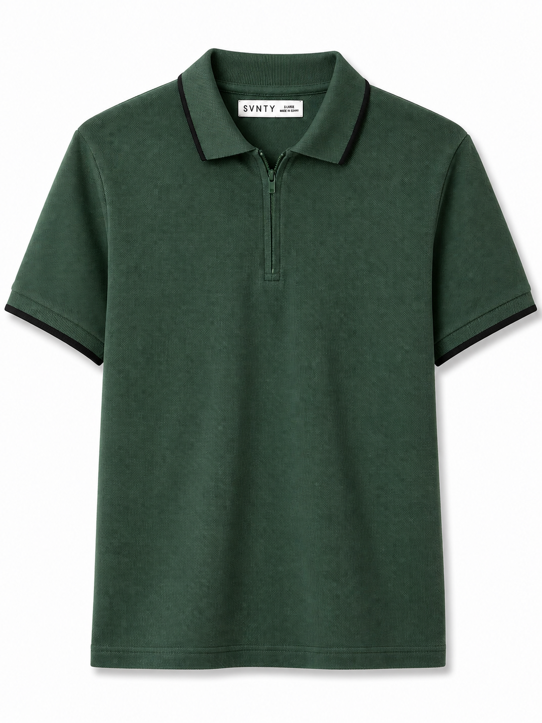 Quarter-Zip Piqué Polo