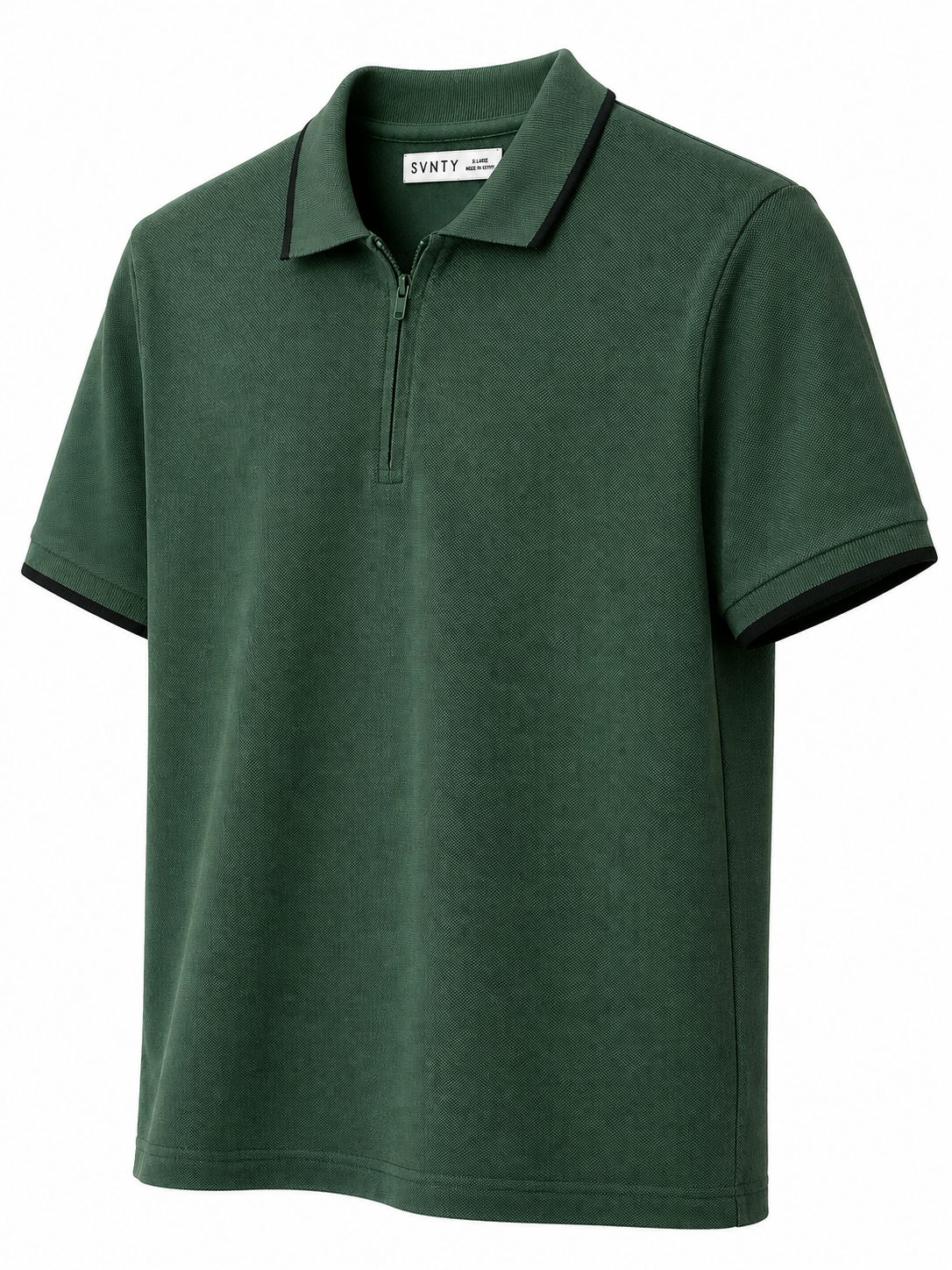 Quarter-Zip Piqué Polo