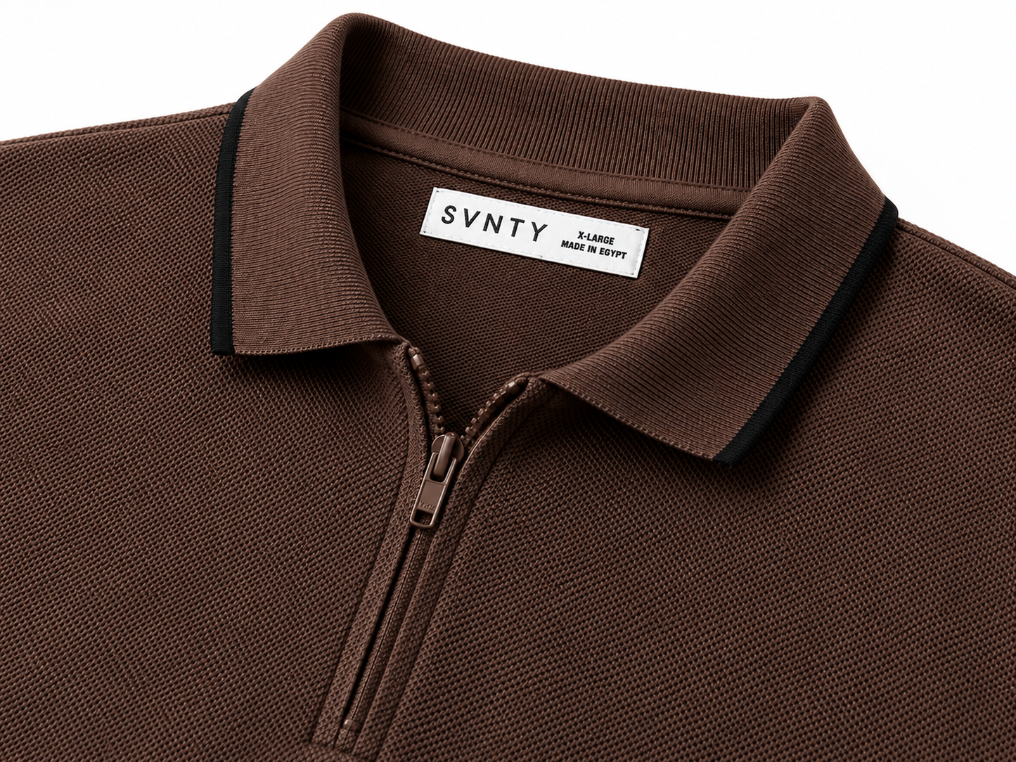Quarter-Zip Piqué Polo