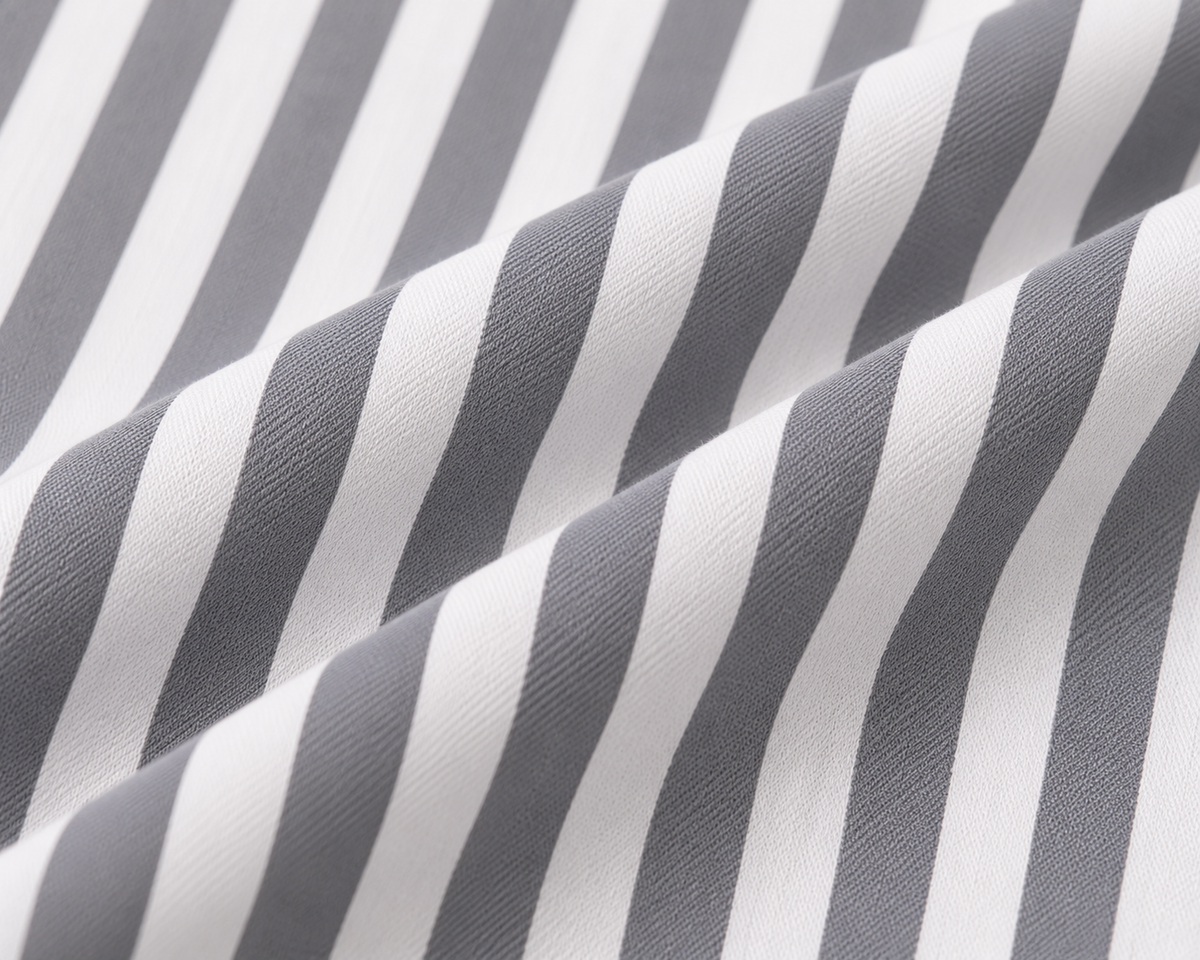 Striped Oxford Shirt in Black stripe, SVNTY, view 5 of 5