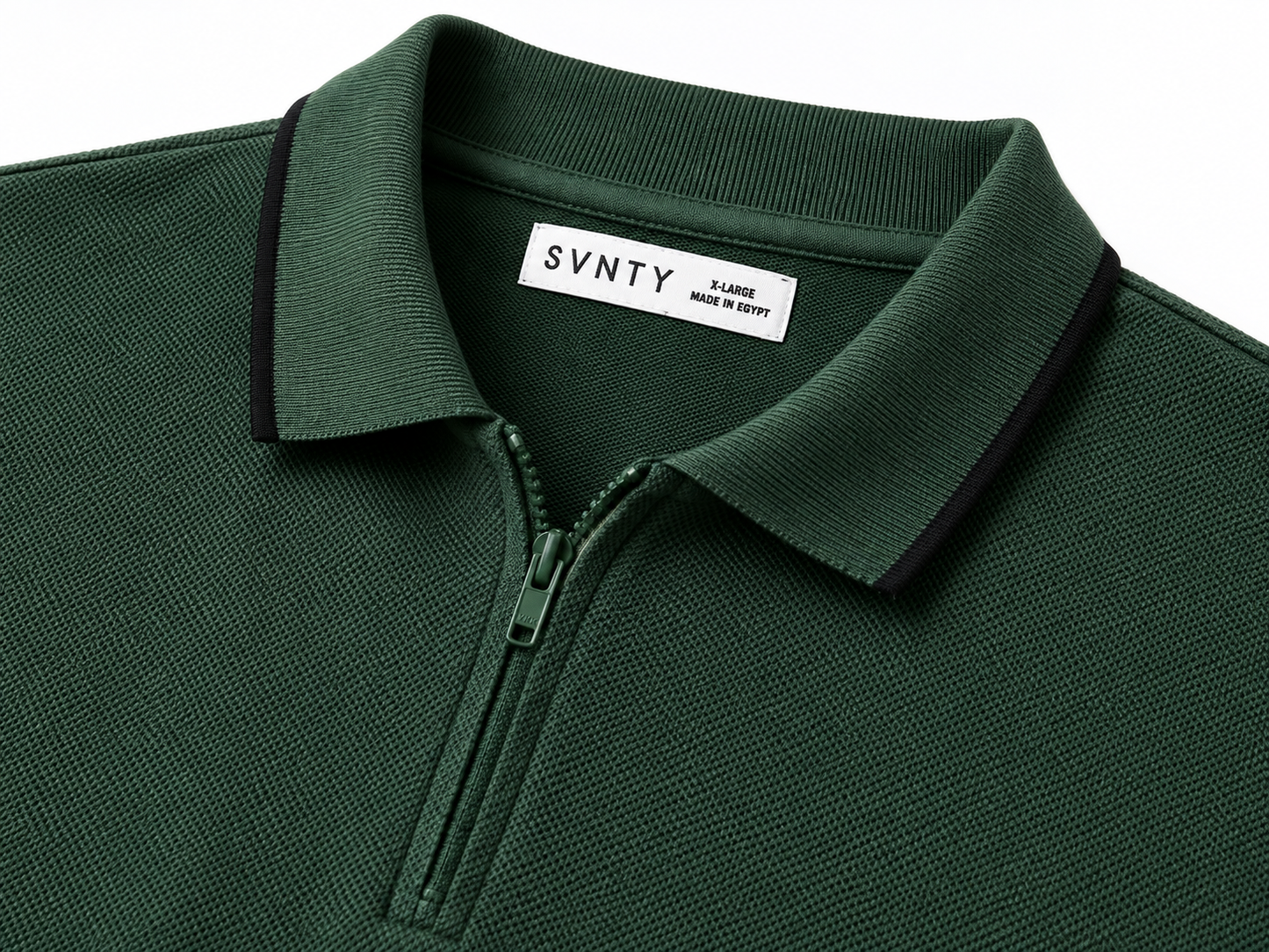 Quarter-Zip Piqué Polo