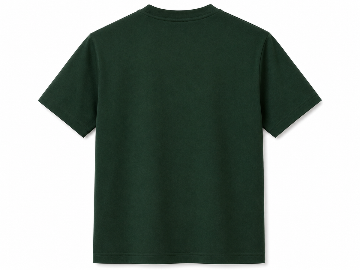 Heavyweight Crewneck T-Shirt in Green, SVNTY, view 2 of 3