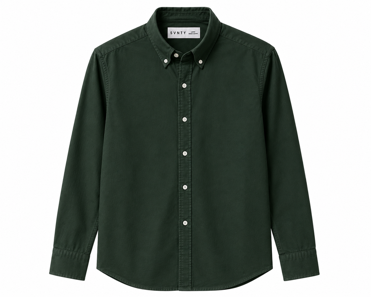 Oxford Shirt in Green, SVNTY, view 1 of 3