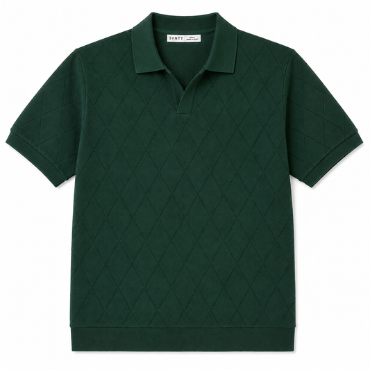 Jacquard Diamond Polo