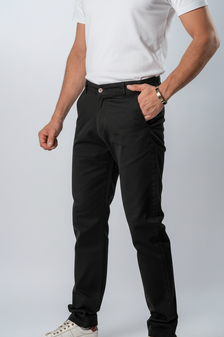 Gabardine Pants - Black