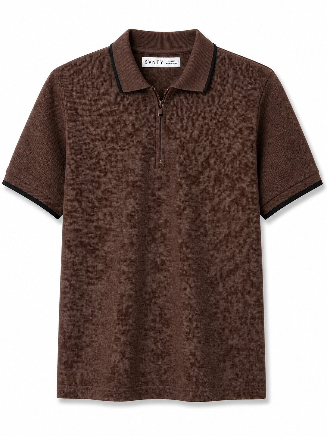 Quarter-Zip Piqué Polo