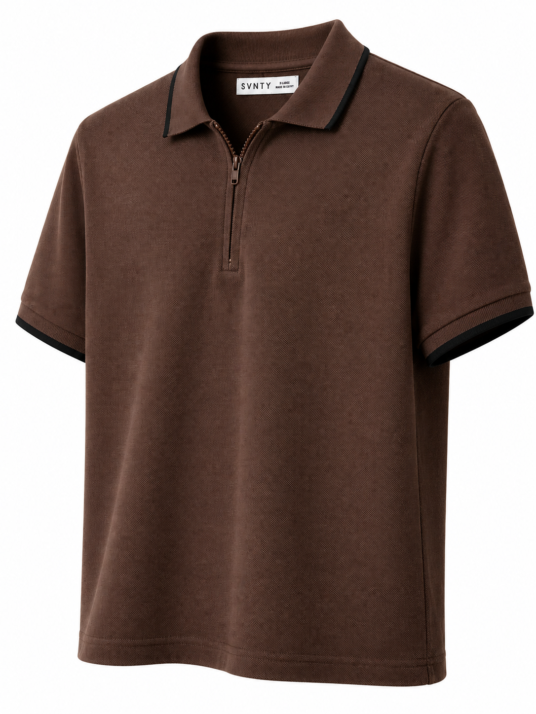 Quarter-Zip Piqué Polo