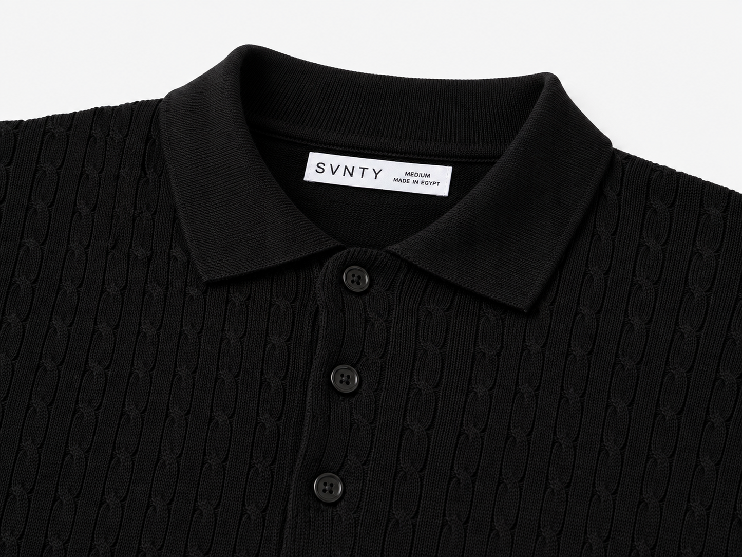 Textured Knit Polo T-Shirt