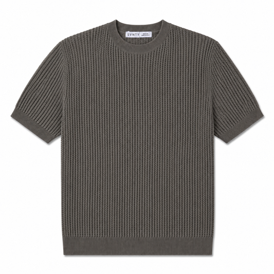Textured Knit T-Shirt