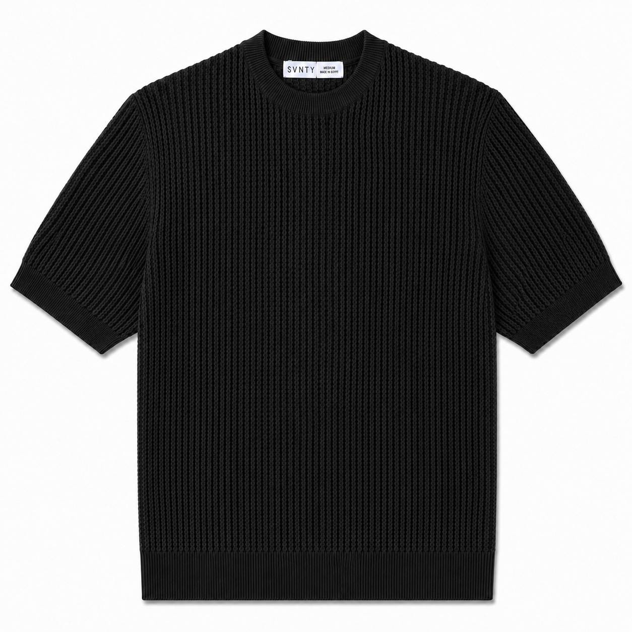 Textured Knit T-Shirt