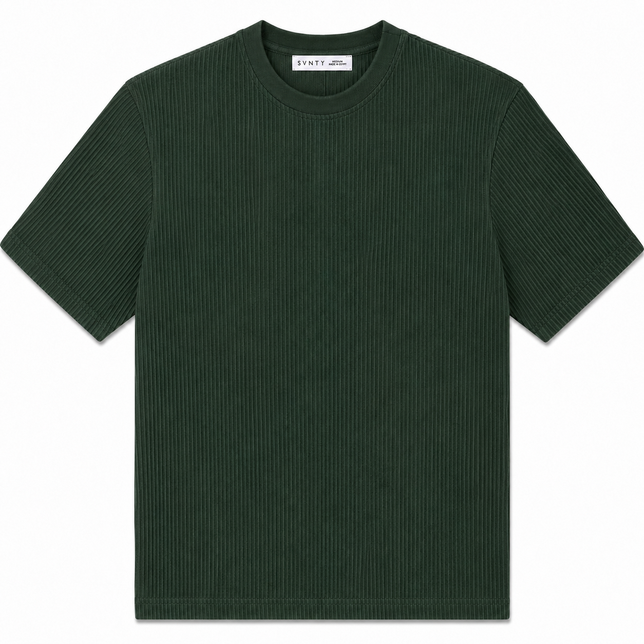 Ribbed Crewneck T-Shirt