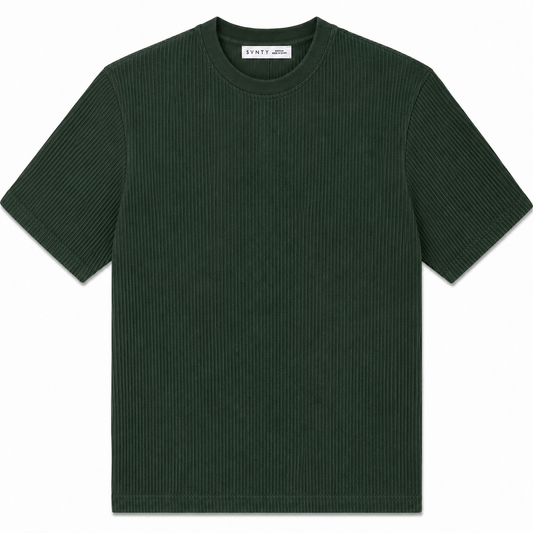 Ribbed Crewneck T-Shirt