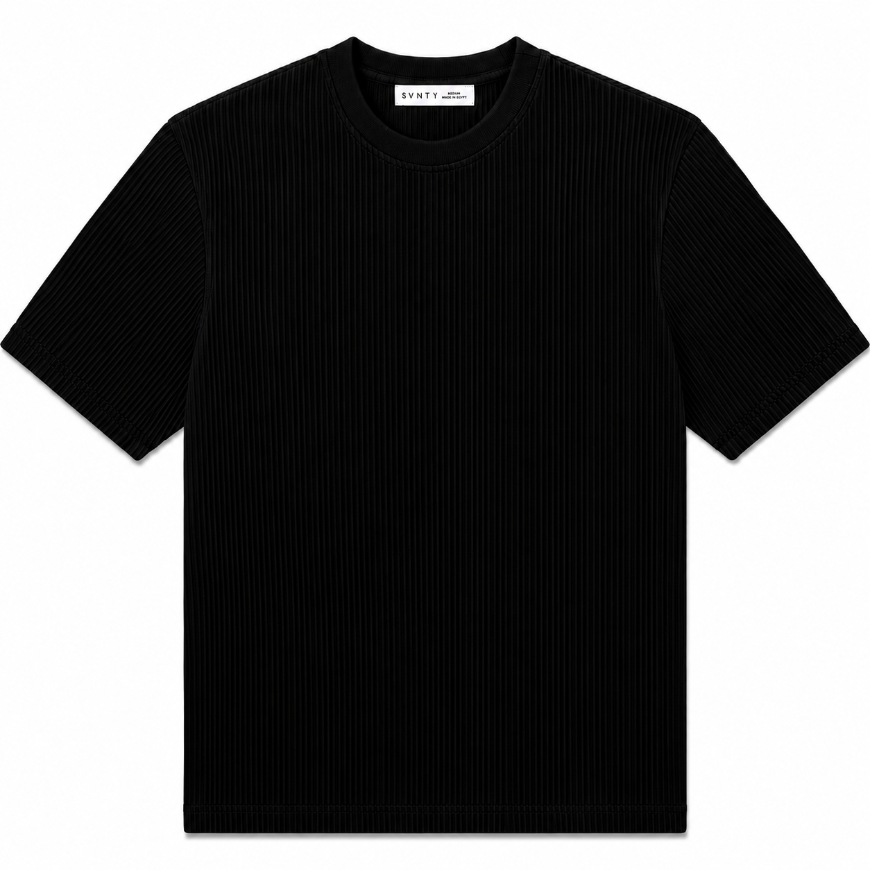 Ribbed Crewneck T-Shirt