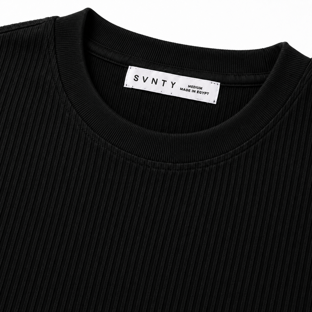 Ribbed Crewneck T-Shirt