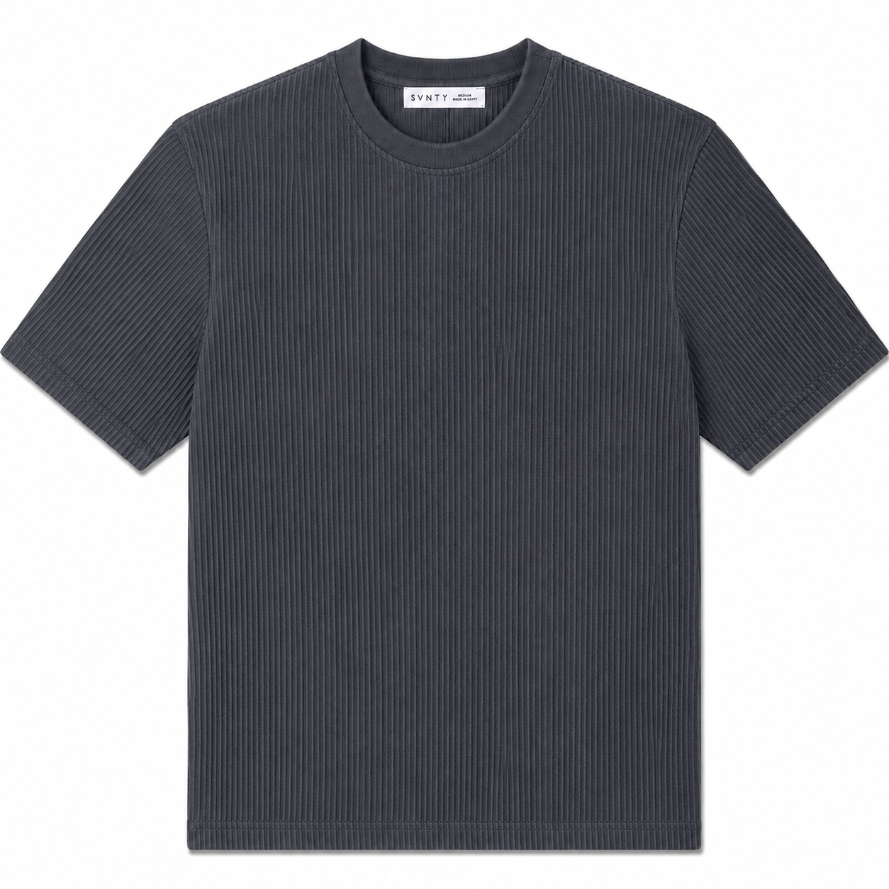 Ribbed Crewneck T-Shirt