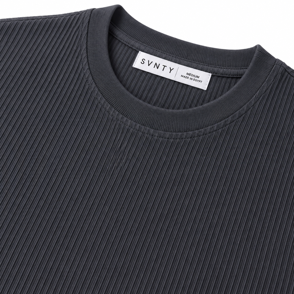 Ribbed Crewneck T-Shirt