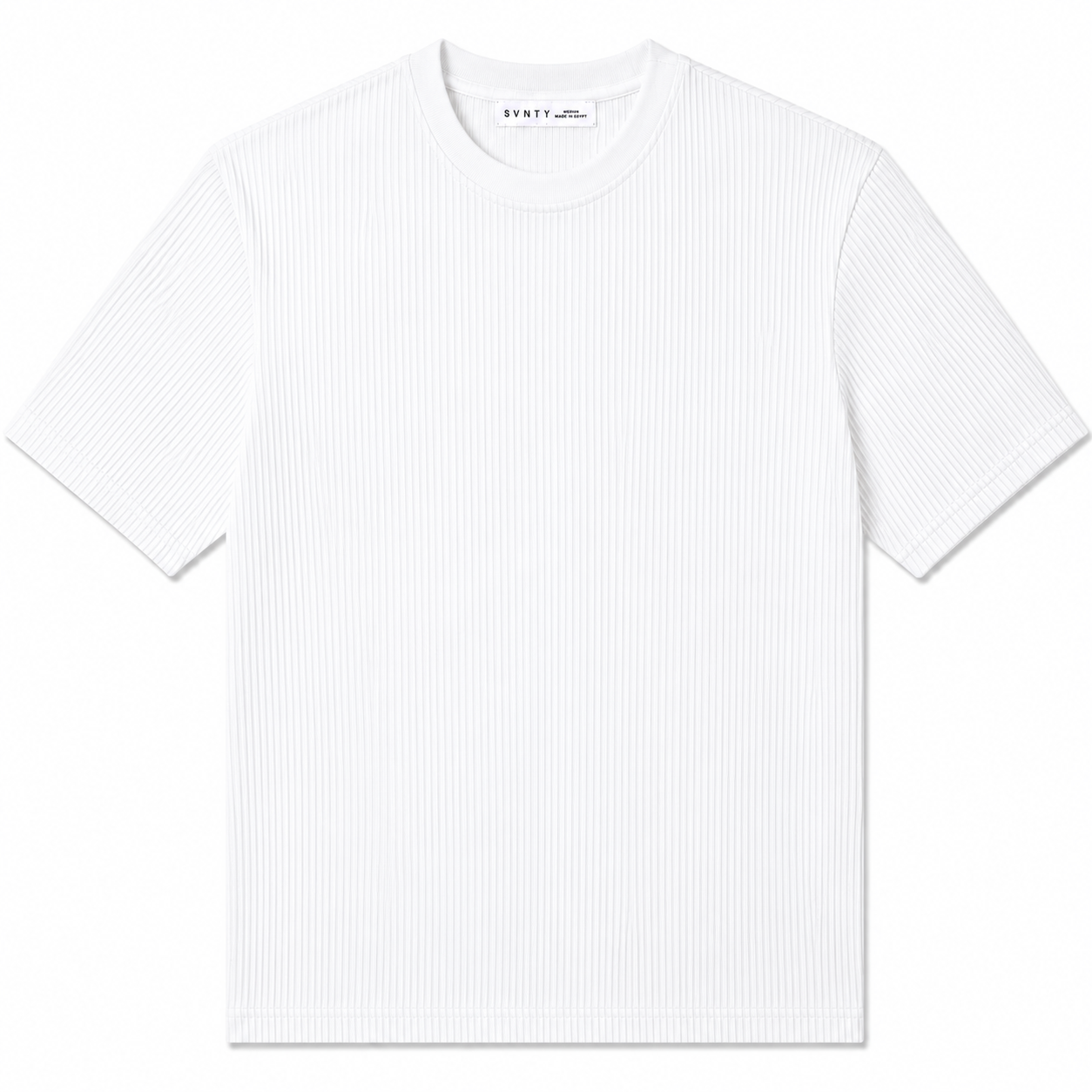 Ribbed Crewneck T-Shirt