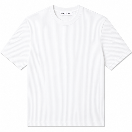 Ribbed Crewneck T-Shirt
