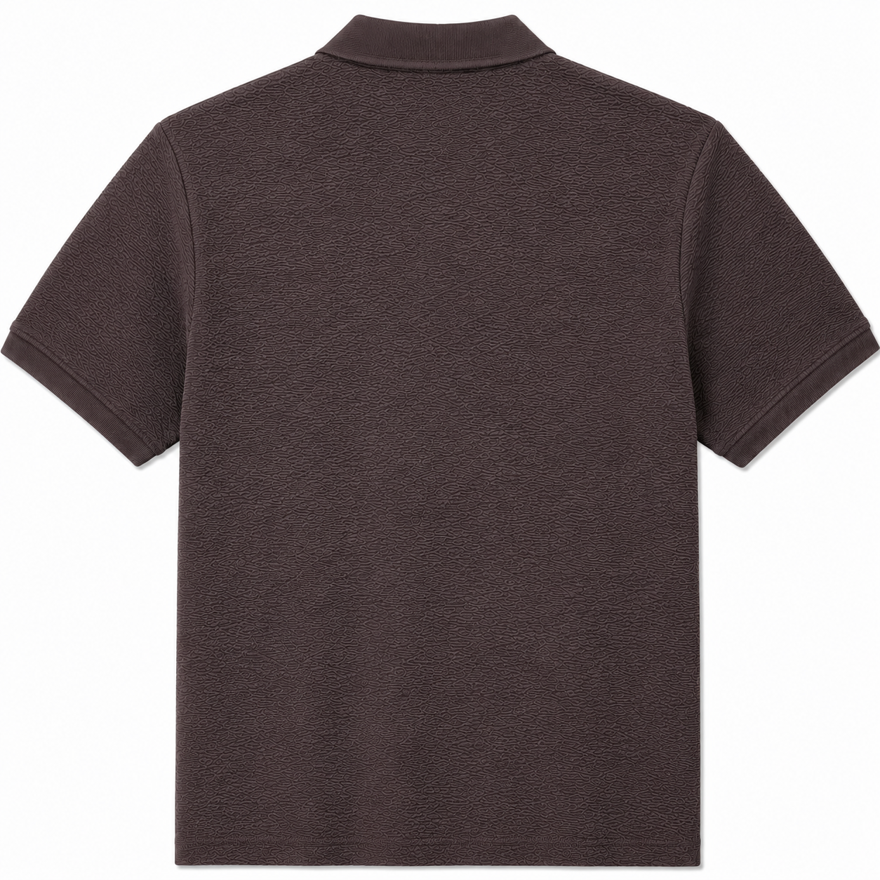 Crinkled Zip Polo
