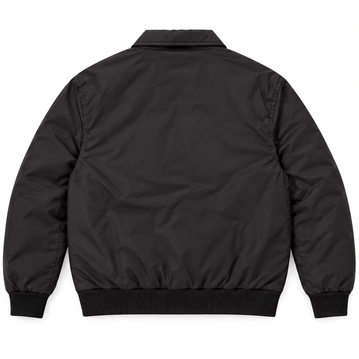 Padded Bomber Jacket in Black, SVNTY, view 2 of 2