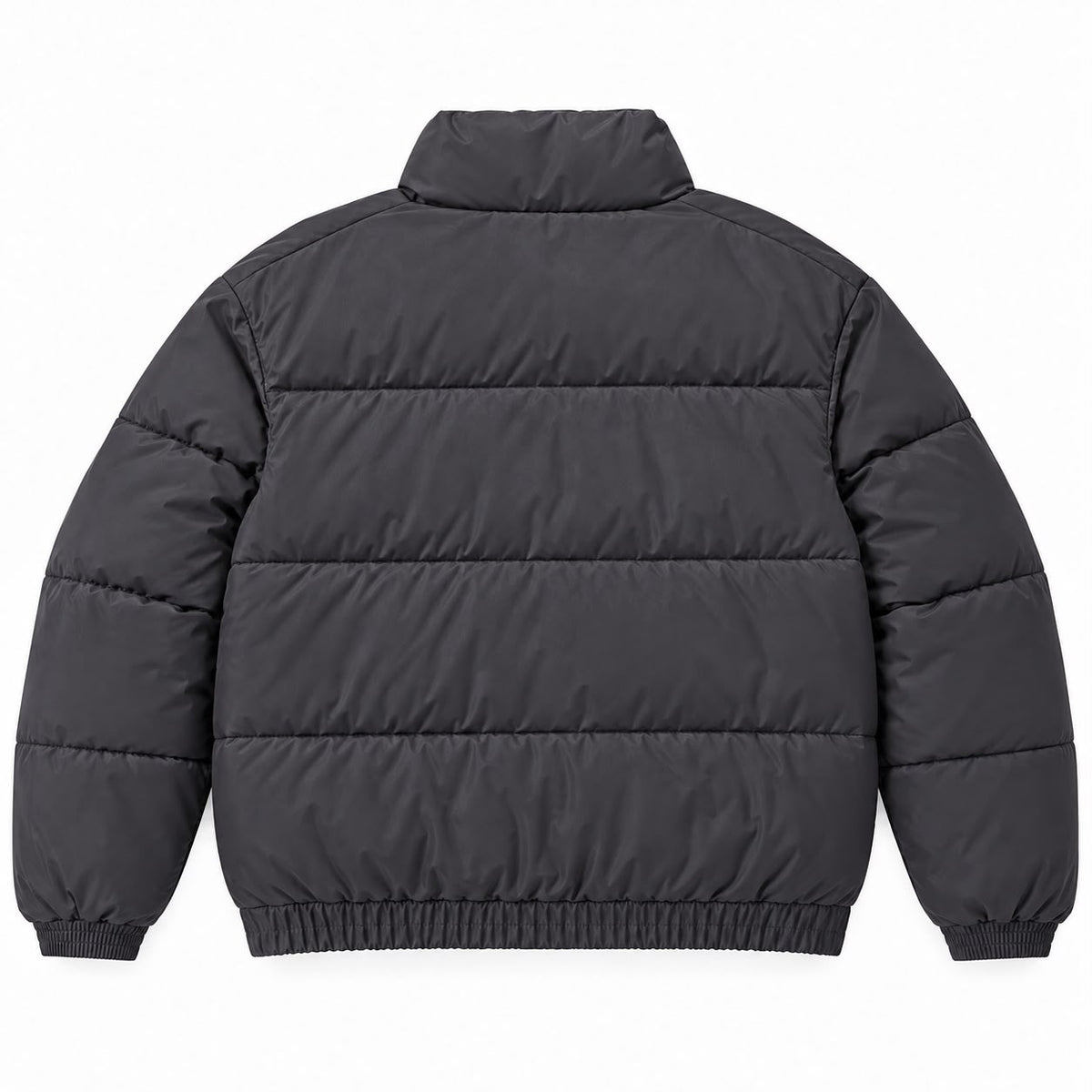 Stand Collar Puffer Jacket in Black, SVNTY, view 2 of 2