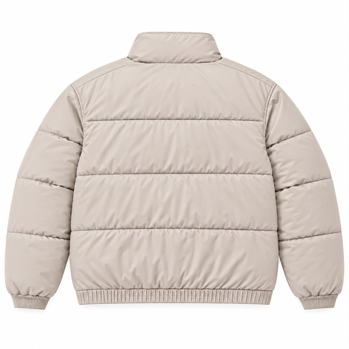 Stand Collar Puffer Jacket in Beige, SVNTY, view 2 of 2