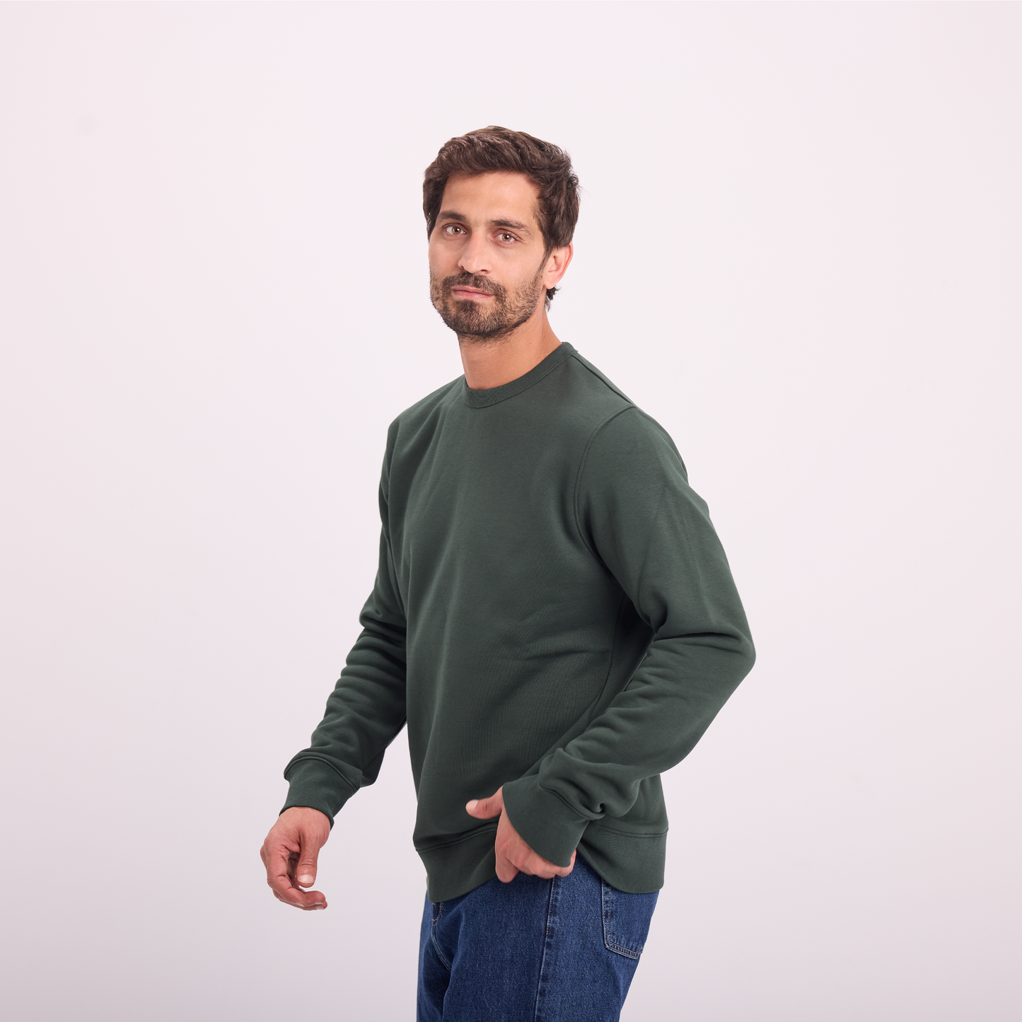 Olive Essential Crewneck Sweatshirt