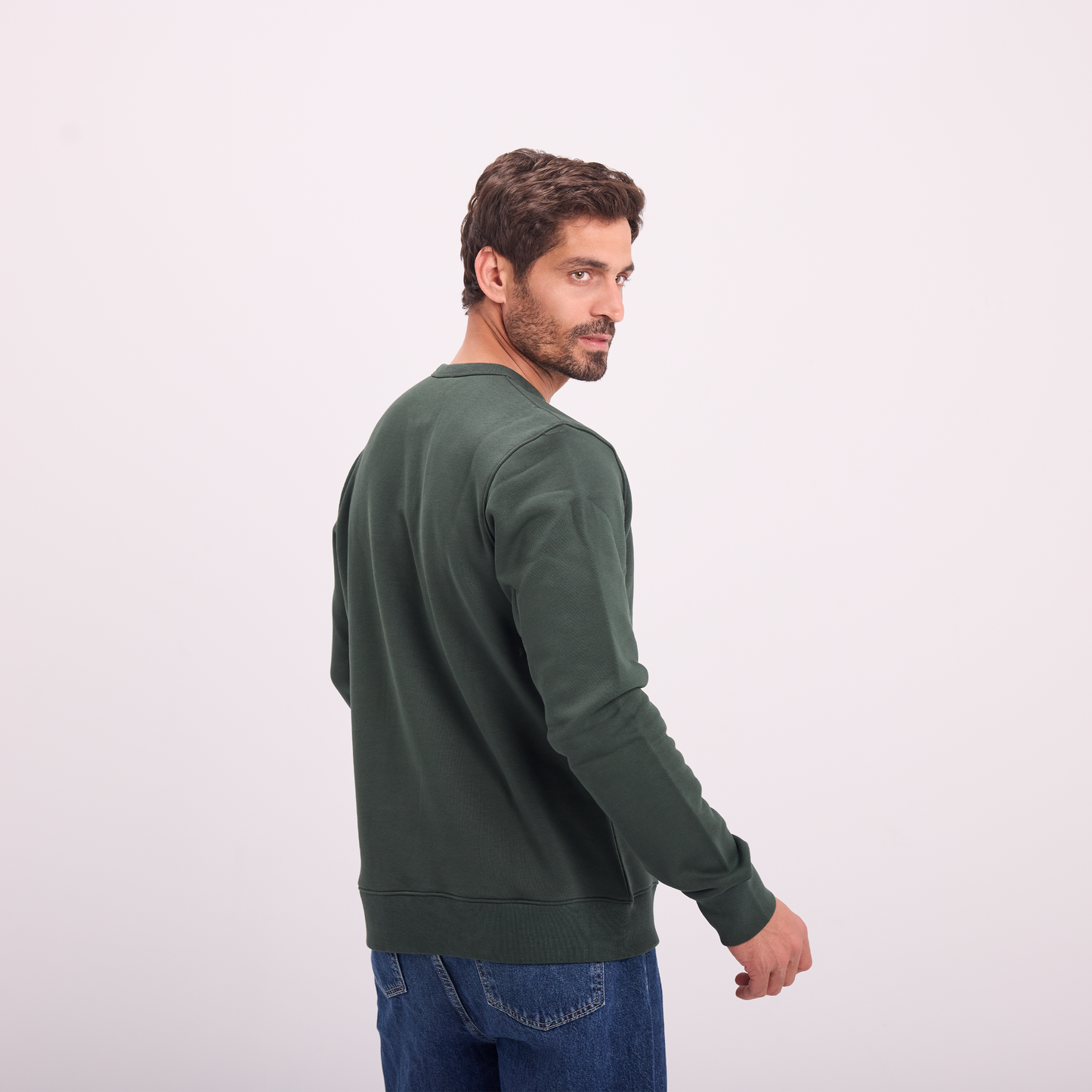 Olive Essential Crewneck Sweatshirt