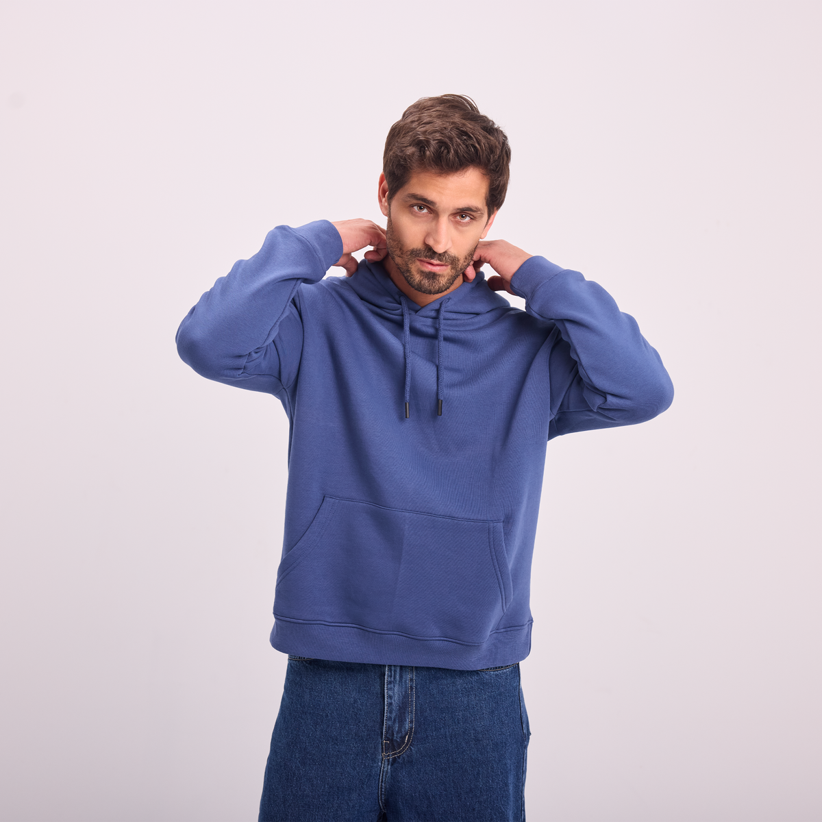 Hoodie in Petrol, SVNTY, view 3 of 6