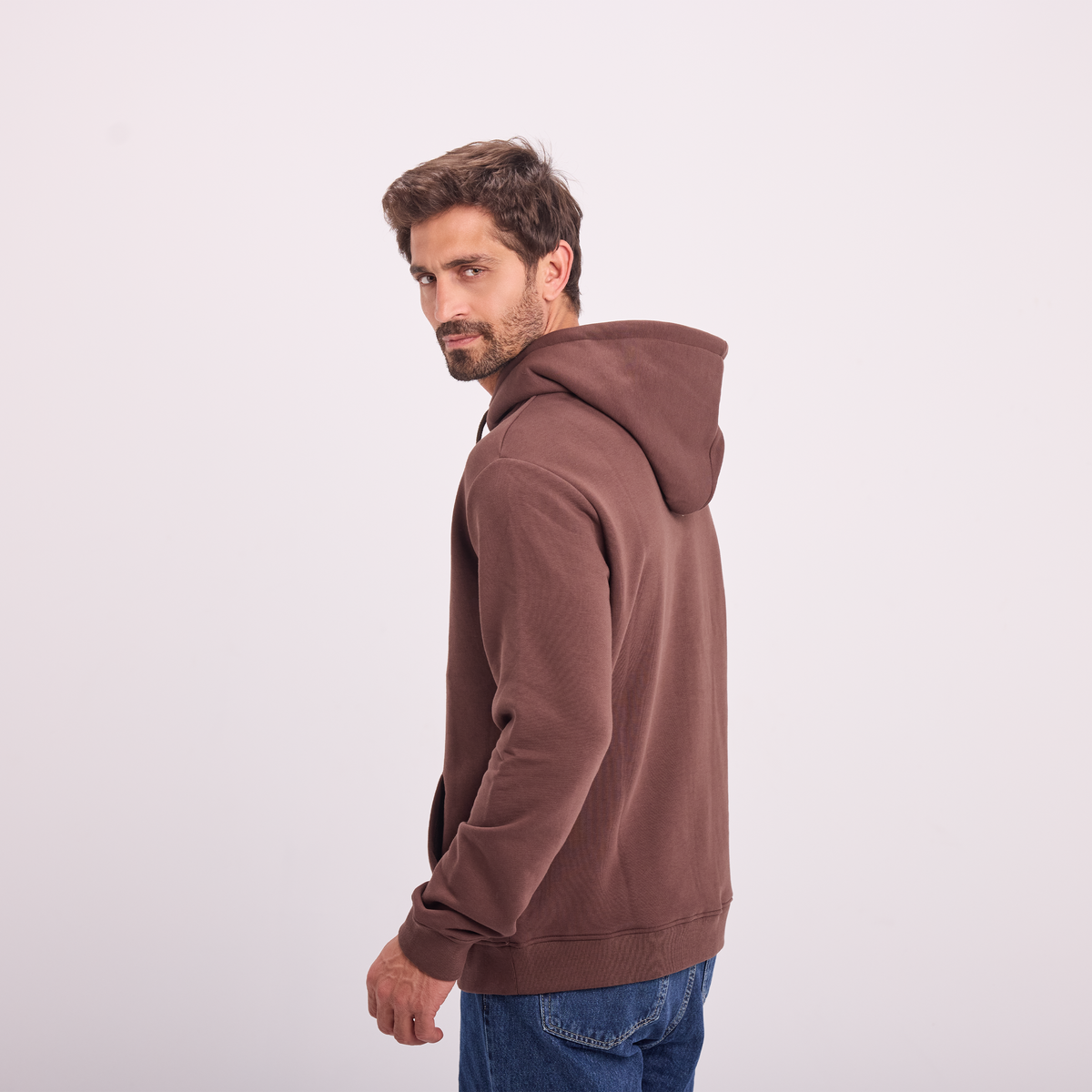Hoodie in Brown, SVNTY, view 4 of 5