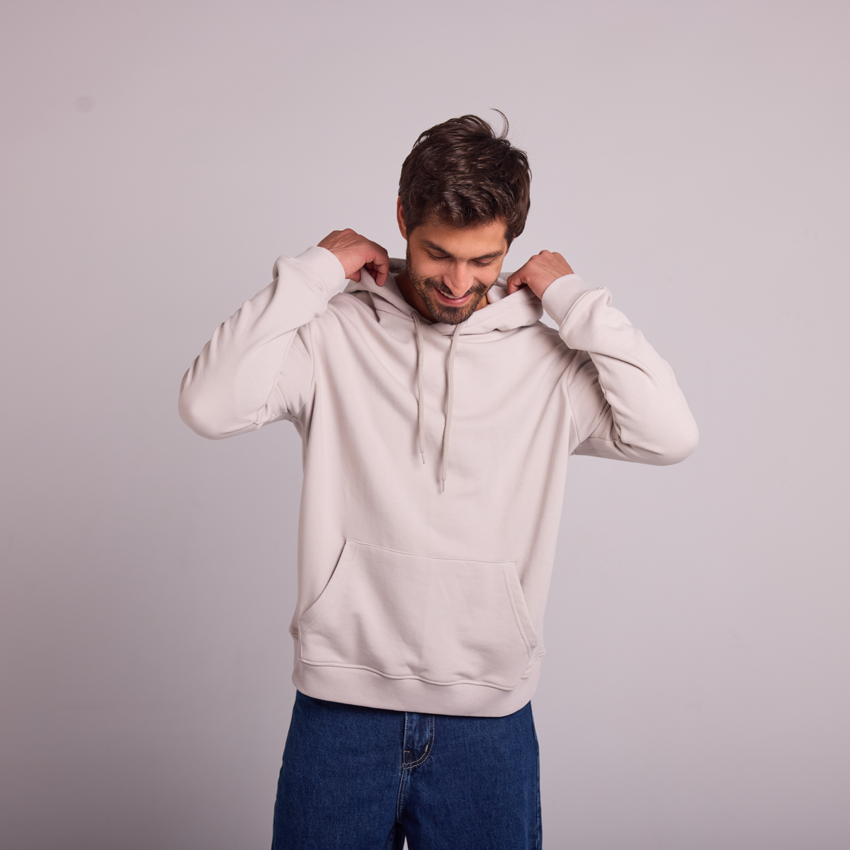 Hoodie in Light Gray, SVNTY, view 2 of 6