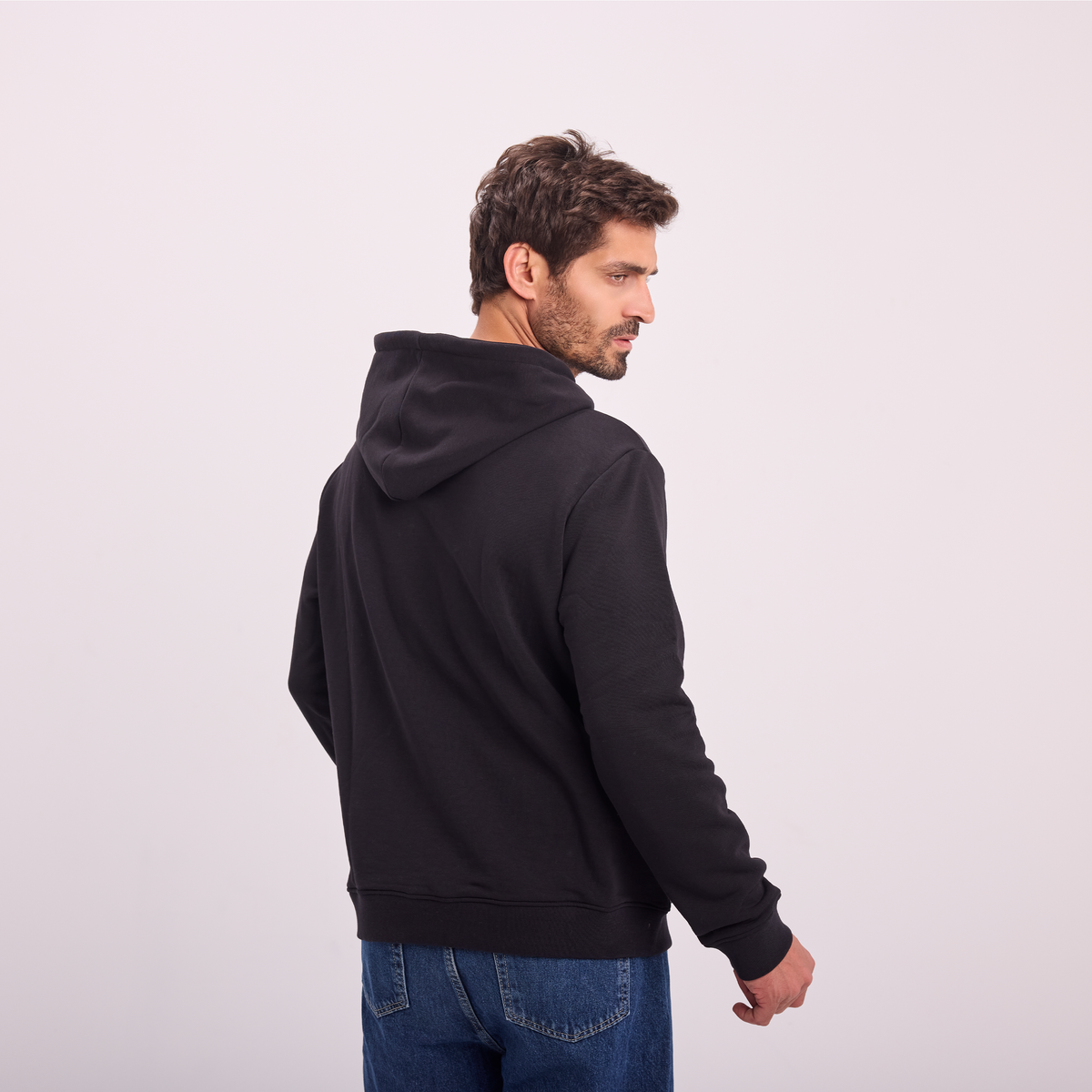 Hoodie in Black, SVNTY, view 2 of 6