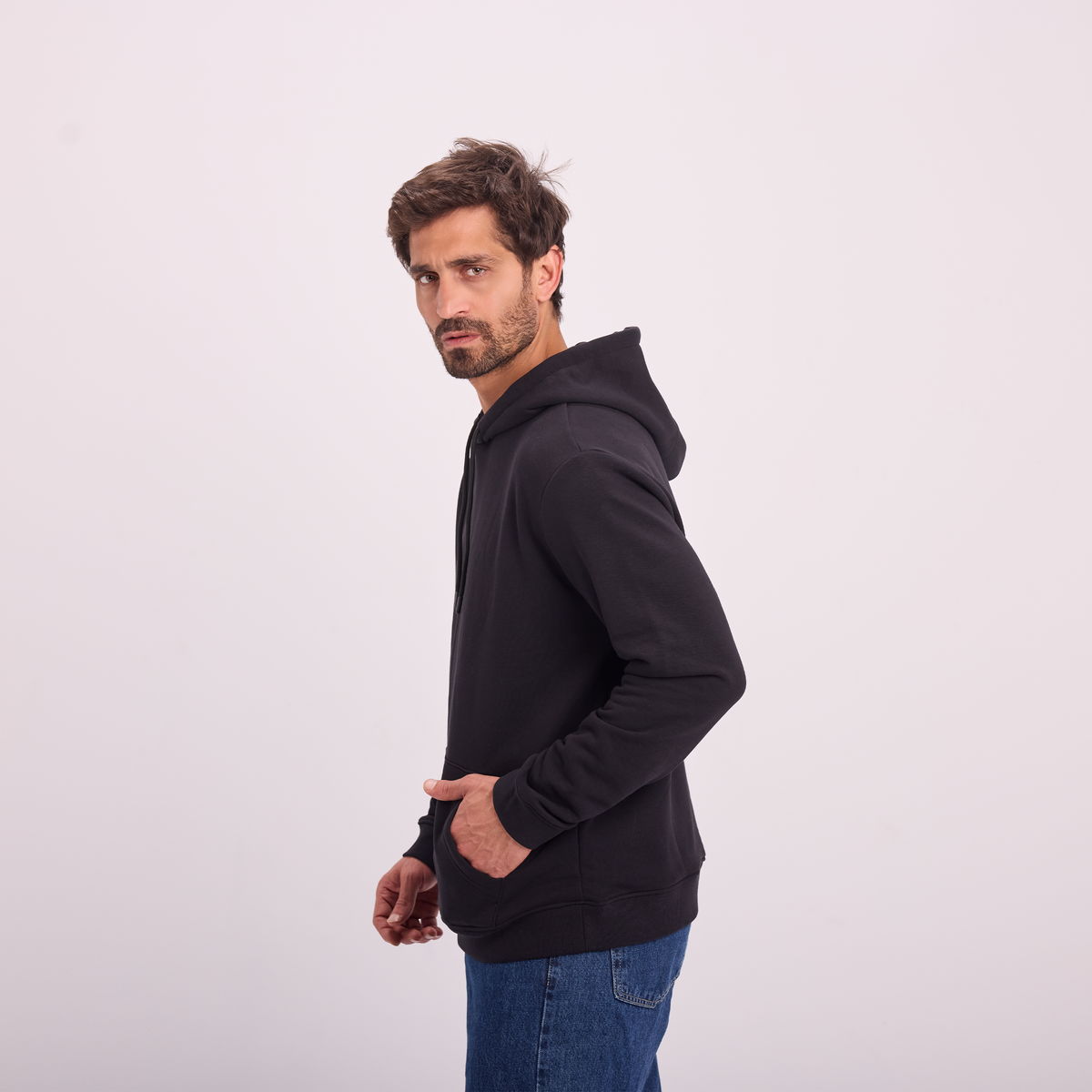 Hoodie in Black, SVNTY, view 4 of 6